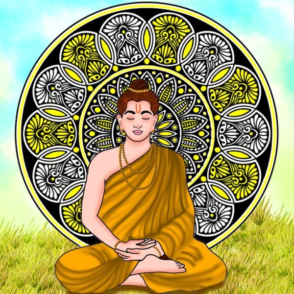 notthattough.com Buddha with Mandala Background